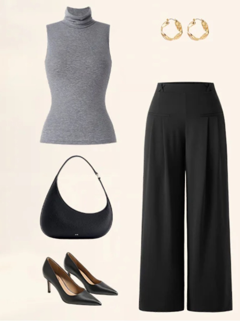 OGL Ponte-De-Roma Drapey Bamboo Ponte Mid Rise Wide Leg Trouser with Pockets XS - Picture 9 of 16